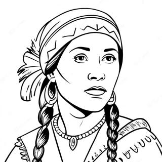 Sacagawea Kleurplaat 49174-40839