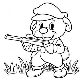 Elmer Fudd Kleurplaat 49304-40939