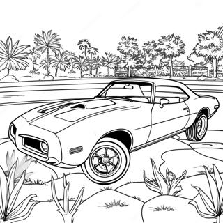 Pontiac Firebird Klassieke Kleurplaat 49364-40983