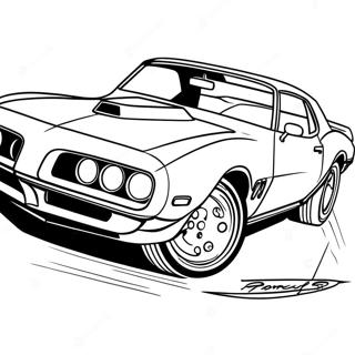 Pontiac Firebird Klassieke Kleurplaat 49364-41181