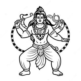 Dansende Shiva Kleurplaat 49375-40999