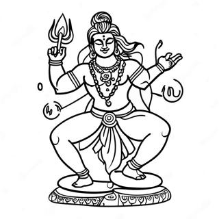 Dansende Shiva Kleurplaat 49375-41000