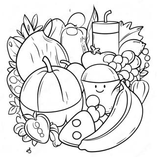 Gezonde Voedselkeuzes Kleurplaat 49415-41236