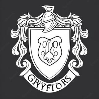 Gryffindor Huisembleem Kleurplaat 49455-41050