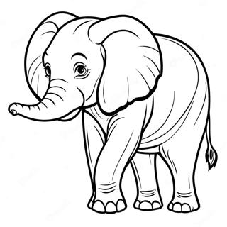 Majestueuze Afrikaanse Olifant Kleurplaat 49485-41303