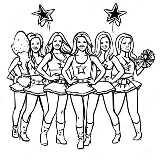 Dallas Cowboys Cheerleaders Kleurplaat 4953-3974