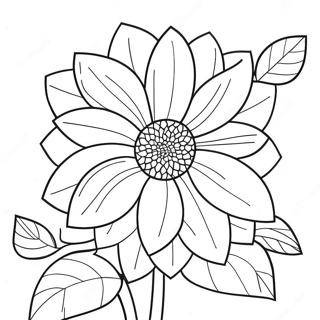 Dahlia Kleurplaten