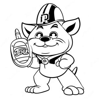 Kleurplaat Van De Purdue Boilermakers Mascotte 49575-41371