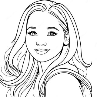 Dove Cameron Kleurplaat 50054-41738