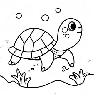 Schattige Zee Schildpad Van Finding Nemo Kleurplaat 50325-41964