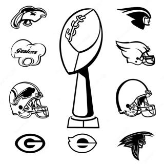 Kleurige Nfl Team Logos Kleurplaat 5063-4063