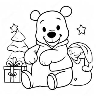 Kerst Winnie De Poeh Kleurplaat 50654-42215