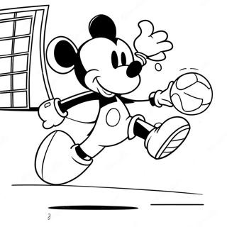 Mickey Mouse Voetbal Kleurplaat 50705-42269