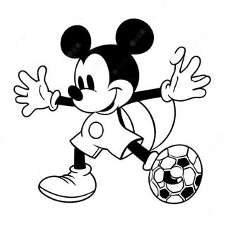 Mickey Mouse Voetbal Kleurplaat 50705-42272