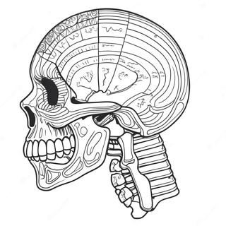 Gedetailleerde Skelet Anatomie Kleurplaat 50765-42295