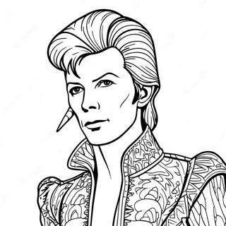 David Bowie In Ziggy Stardust Kostuum Kleurplaat 50795-42318