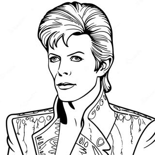 David Bowie In Ziggy Stardust Kostuum Kleurplaat 50795-42320