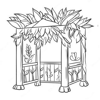 Kleurrijke Sukkah Met Versieringen Kleurplaat 50875-42392