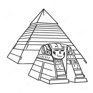 Oude Egyptische Piramide Kleurplaat 50885-42405