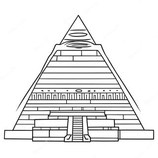 Oude Egyptische Piramide Kleurplaat 50885-42406