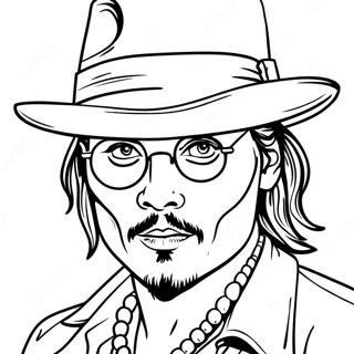 Johnny Depp Kleurplaat 50954-42438