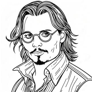 Johnny Depp Kleurplaat 50954-42439