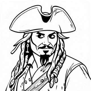 Pirates Of The Caribbean Johnny Depp Kleurplaat 50955-42458