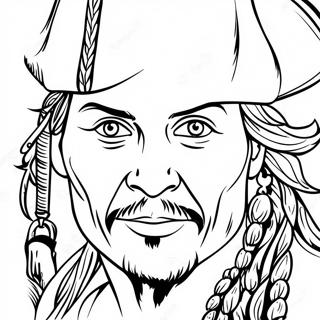 Pirates Of The Caribbean Johnny Depp Kleurplaat 50955-42460