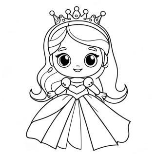 Schattige Prinses Kleurplaat 51125-42599