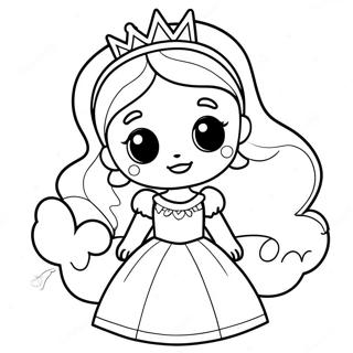 Schattige Prinses Kleurplaat 51125-42600