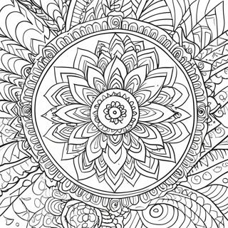 Serene Mandala Patronen Kleurplaat 5113-4101