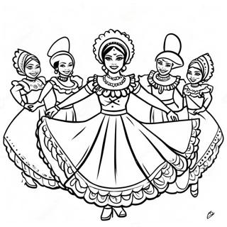 Folklorico Kleurplaten