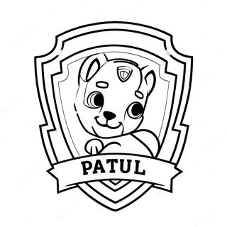 Paw Patrol Badge Kleurplaat 51394-42799