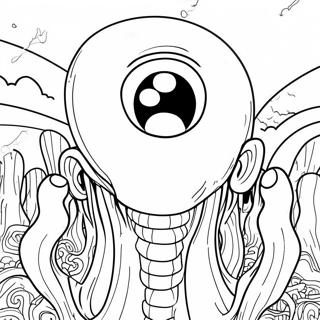 Eng Junji Ito Monster Kleurplaat 51425-42827