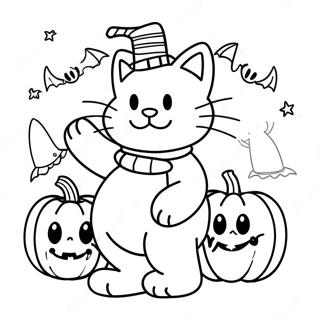 Garfield Halloween Kleurplaat 51434-42846