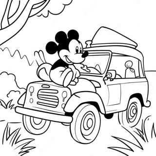 Mickey Mouse Safari Avontuur Kleurplaat 51544-42922