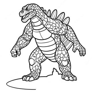 Godzilla 2000 Kleurplaat 51664-43018