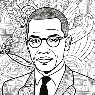 Malcolm X Kleurplaat 51894-43204