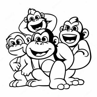 Kranky Kong Met Vrienden Kleurplaat 51905-43214