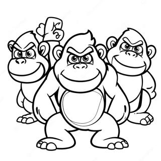 Kranky Kong Met Vrienden Kleurplaat 51905-43215