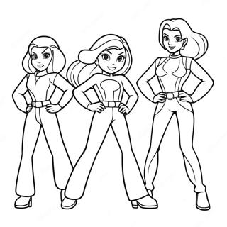 Totally Spies Kleurplaat 51995-43274