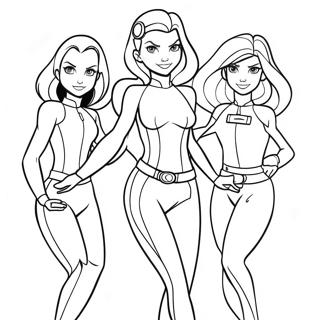 Totally Spies Kleurplaat 51995-43275