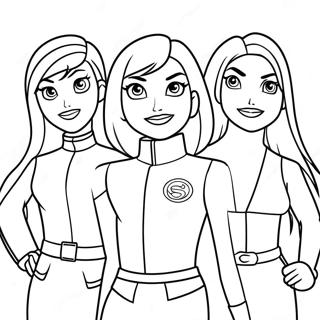 Totally Spies Kleurplaat 51995-43276