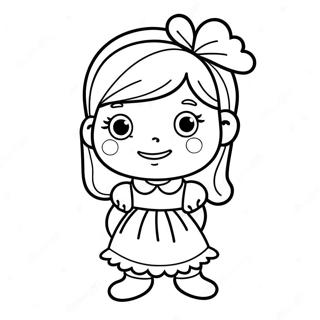 Little Miss Kleurplaat 52025-43306