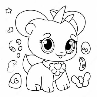 Schattige Jewelpet Vrienden Kleurplaat 52086-43359