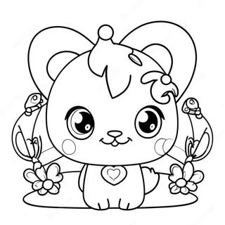 Schattige Jewelpet Vrienden Kleurplaat 52086-43360