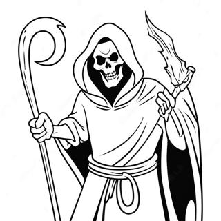 Demon Grim Reaper Kleurplaten