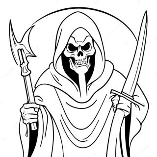 Demon Grim Reaper Kleurplaat 52135-43391