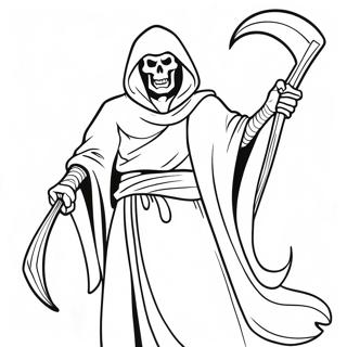 Demon Grim Reaper Kleurplaat 52135-43392