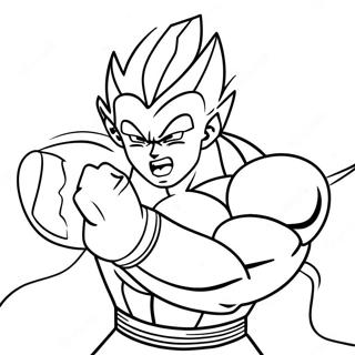 Majin Vegeta Die Opladen Kleurplaat 52156-43410